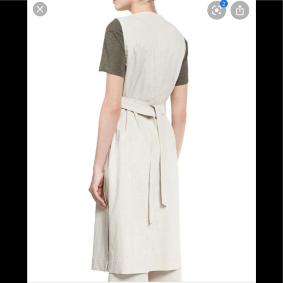 THEORY “SKEA” LONG BELTED VEST - Picture 4 of 9